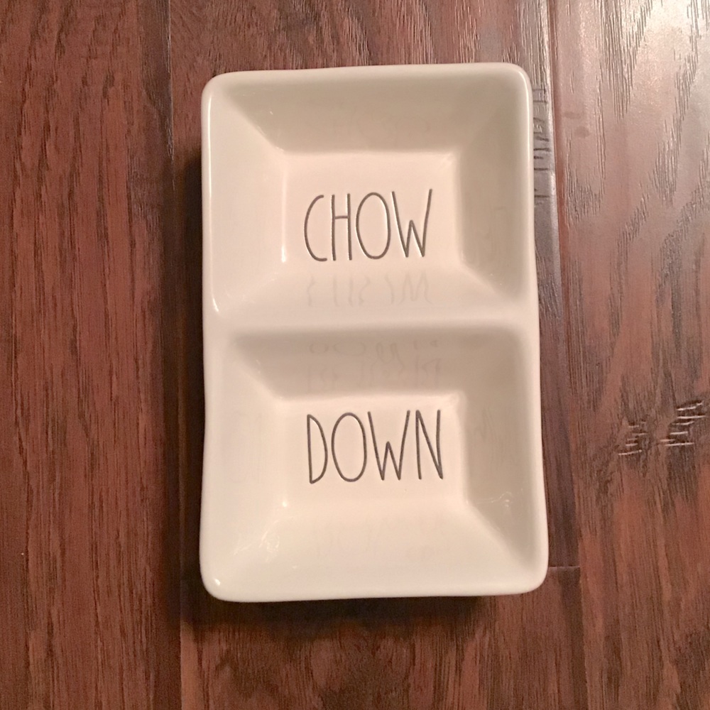 Rae Dunn Chow Down Divided Bowl